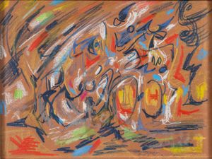 André Masson - Etude pour un tableau (Scne Mythologique) qui na sans doute t jamais ralis