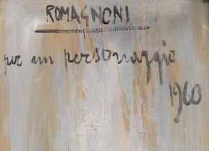 Bepi Romagnoni : Per un personaggio  - Asta Arte Moderna e Contemporanea e Fotografia - Associazione Nazionale - Case d'Asta italiane