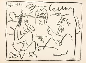Pablo Picasso : Le djeuner sur l'herbe  - Asta Arte Moderna e Contemporanea e Fotografia - Associazione Nazionale - Case d'Asta italiane