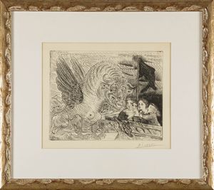Pablo Picasso : Taureau ail contempl par quatre enfants (da La Suite Vollard)  - Asta Arte Moderna e Contemporanea e Fotografia - Associazione Nazionale - Case d'Asta italiane