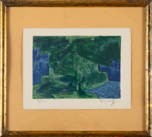 SERGE POLIAKOFF : Composition bleu et verte  - Asta Arte Moderna e Contemporanea e Fotografia - Associazione Nazionale - Case d'Asta italiane