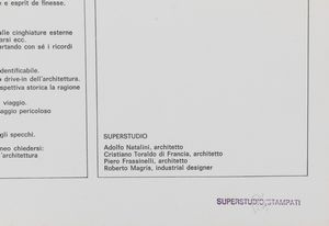 Superstudio Group (Firenze 1966)  - Asta Arte Moderna e Contemporanea e Fotografia - Associazione Nazionale - Case d'Asta italiane
