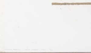 Giovanni Anselmo : Linea terra  - Asta Arte Moderna e Contemporanea e Fotografia - Associazione Nazionale - Case d'Asta italiane