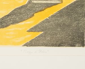 Giorgio de Chirico : Piazza dItalia con efebo  - Asta Arte Moderna e Contemporanea e Fotografia - Associazione Nazionale - Case d'Asta italiane