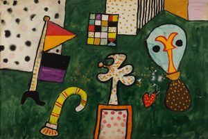 Alan Davie - Flag walk n. 2