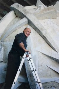 Nino Lo Duca - Arnaldo Pomodoro a lavoro