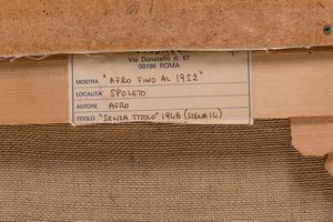 AFRO BASALDELLA : Senza titolo  - Asta Arte Moderna e Contemporanea e Fotografia - Associazione Nazionale - Case d'Asta italiane