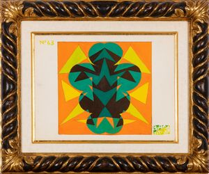 Giacomo Balla : Uccello futurista  - Asta Arte Moderna e Contemporanea e Fotografia - Associazione Nazionale - Case d'Asta italiane