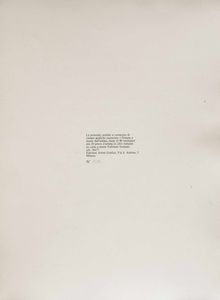 ENRICO CASTELLANI : Compendio di parte dellopera grafica di Enrico Castellani  - Asta Arte Moderna e Contemporanea e Fotografia - Associazione Nazionale - Case d'Asta italiane