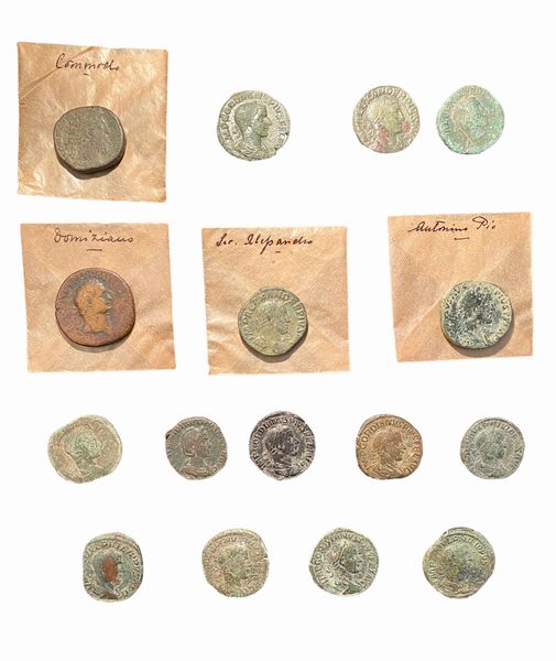 Impero Romano : Lotto di 16 sesterzi di epoca imperiale  - Asta Numismatica - Associazione Nazionale - Case d'Asta italiane