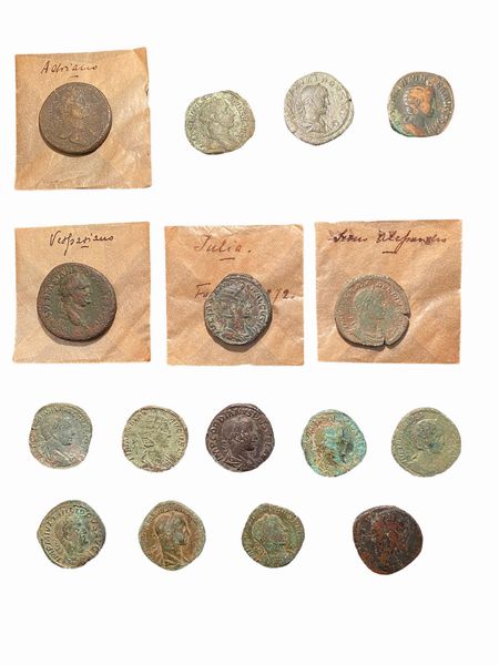 Impero Romano : Lotto di 16 sesterzi di epoca imperiale  - Asta Numismatica - Associazione Nazionale - Case d'Asta italiane