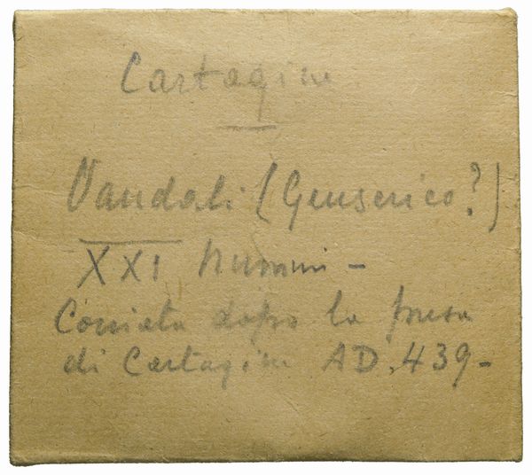 Africa : Vandali dellAfrica Settentrionale, monetazione semiautonoma, 480-533, XX nummi, Emissione: 523-533  - Asta Numismatica - Associazione Nazionale - Case d'Asta italiane