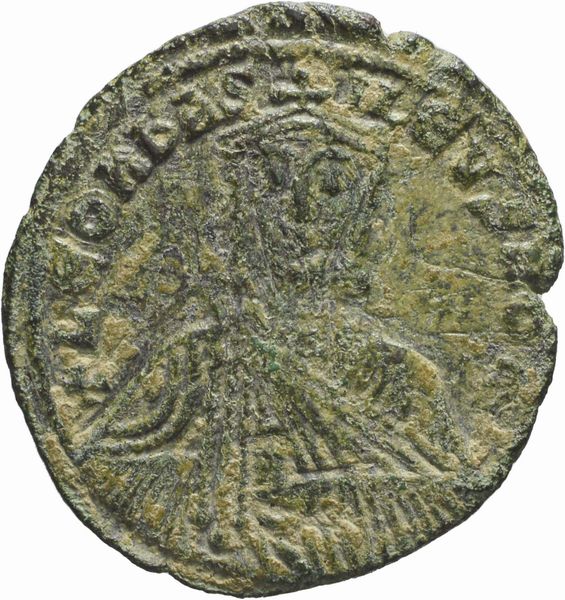 Impero Bizantino, LEONE VI, il saggio, 886-912 d.C., FOLLIS, Emissione: 886-912 d.C.  - Asta Numismatica - Associazione Nazionale - Case d'Asta italiane