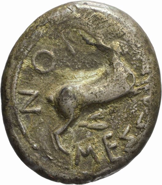 Sicilia : MESSANA, TETRADRAMMA, Emissione: 445-439 a.C.  - Asta Numismatica - Associazione Nazionale - Case d'Asta italiane