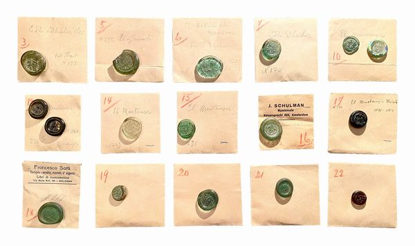 Lotto di 17 gettoni monetali in pasta vitrea  - Asta Numismatica - Associazione Nazionale - Case d'Asta italiane