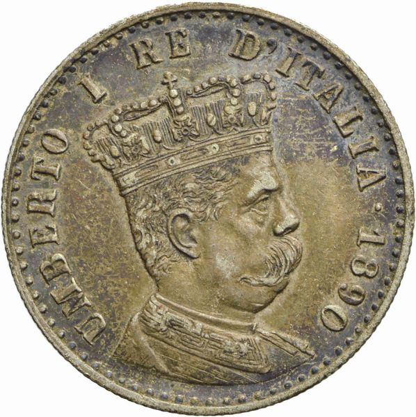 Regno d'Italia : Colonia Eritrea, UMBERTO I, 1890-1896, 50 CENTESIMI 1890  - Asta Numismatica - Associazione Nazionale - Case d'Asta italiane