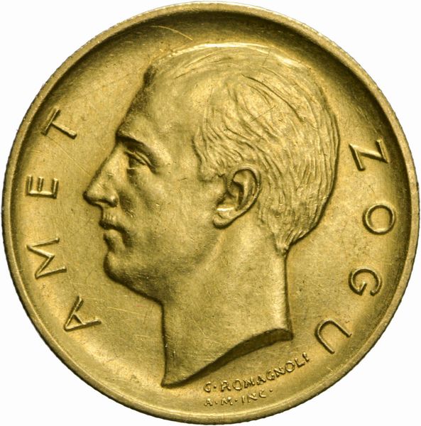 Albania : AMET ZOGU, 10 Lek 1927  - Asta Numismatica - Associazione Nazionale - Case d'Asta italiane