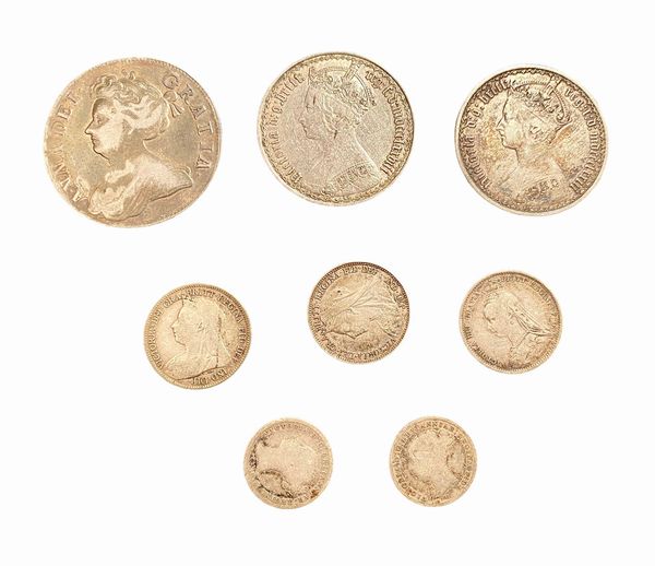 Gran Bretagna : Lotto di 8 monete della Gran Bretagna  - Asta Numismatica - Associazione Nazionale - Case d'Asta italiane