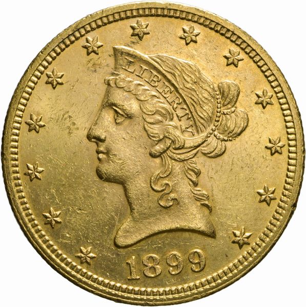 Stati Uniti d'America : 10 Dollari 1899  - Asta Numismatica - Associazione Nazionale - Case d'Asta italiane