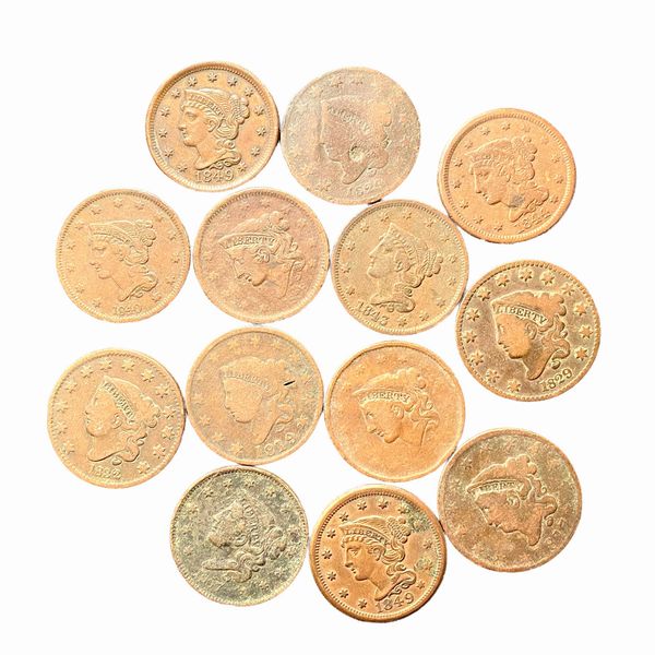 Stati Uniti d'America : Lotto di 13 esemplari da One Cent  - Asta Numismatica - Associazione Nazionale - Case d'Asta italiane