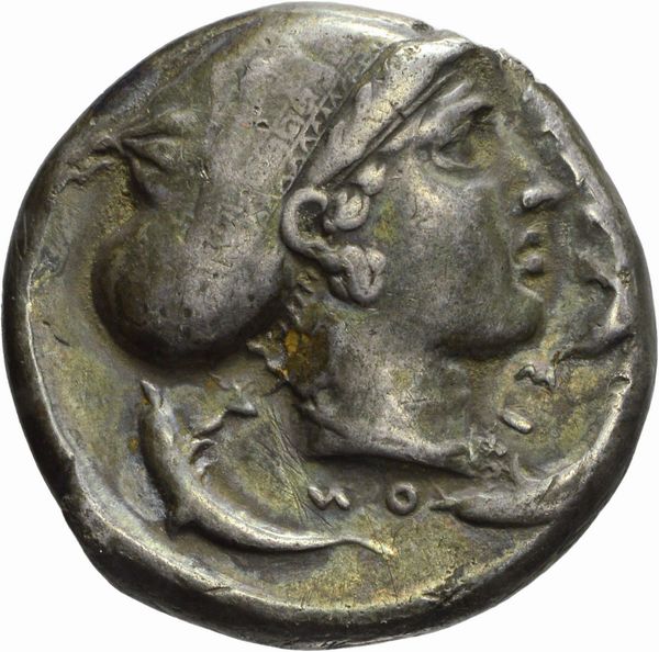 Sicilia : SIRACUSA, TETRADRAMMA, Emissione: 430-425 a.C.  - Asta Numismatica - Associazione Nazionale - Case d'Asta italiane