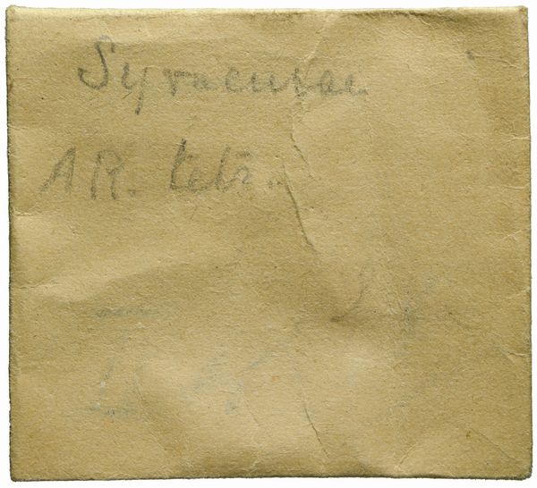 Sicilia : SIRACUSA, TETRADRAMMA, Emissione: 425-420 a.C.  - Asta Numismatica - Associazione Nazionale - Case d'Asta italiane