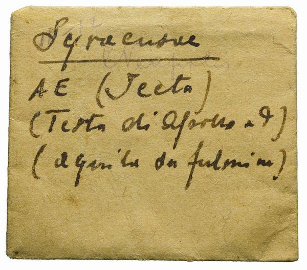 Sicilia : SIRACUSA, BRONZO, Emissione: 287-278 a.C.  - Asta Numismatica - Associazione Nazionale - Case d'Asta italiane