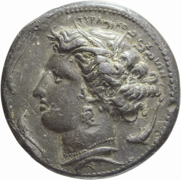 Sicilia : SIRACUSA, DECADRAMMA FALSO, Emissione: 406-367 a.C.  - Asta Numismatica - Associazione Nazionale - Case d'Asta italiane