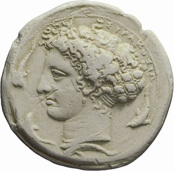 Sicilia : SIRACUSA, DECADRAMMA FALSO, Emissione: 406-367 a.C.  - Asta Numismatica - Associazione Nazionale - Case d'Asta italiane