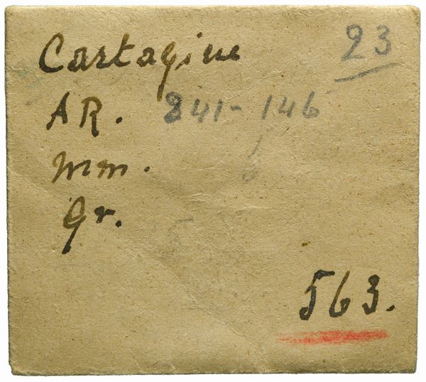 Zeugitana : CARTAGINE, SHEKEL 1/2, Emissione: 220-210 a.C.  - Asta Numismatica - Associazione Nazionale - Case d'Asta italiane