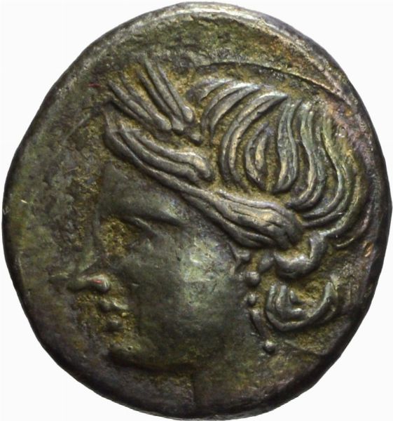 Zeugitana : CARTAGINE, SHEKEL 1/4, Emissione: 220-210 a.C.  - Asta Numismatica - Associazione Nazionale - Case d'Asta italiane