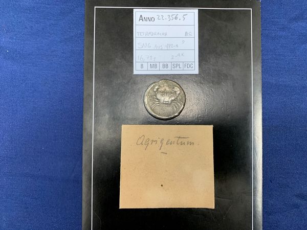 Sicilia : AKRAGAS, TETRADRAMMA, Emissione: 465-450 a.C.  - Asta Numismatica - Associazione Nazionale - Case d'Asta italiane