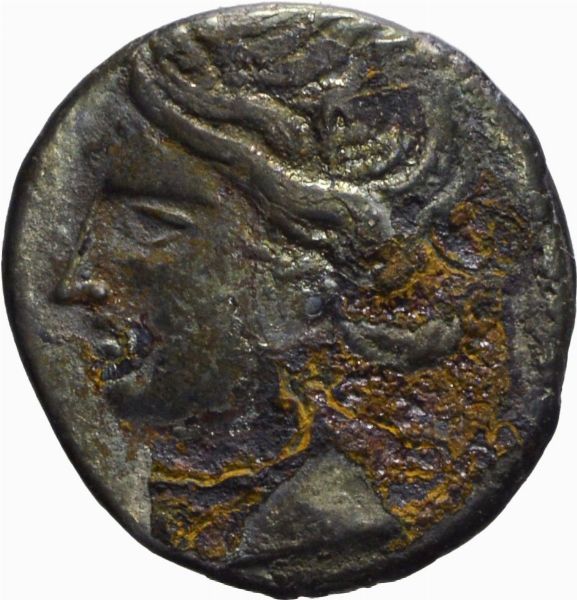 Zeugitana : CARTAGINE, SHEKEL 1/4, Emissione: 220-210 a.C.  - Asta Numismatica - Associazione Nazionale - Case d'Asta italiane