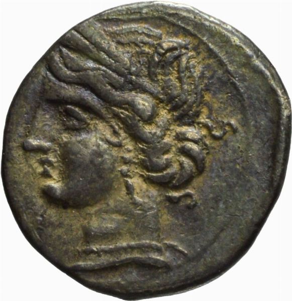 Zeugitana : CARTAGINE, SHEKEL 1/4, Emissione: 220-210 a.C.  - Asta Numismatica - Associazione Nazionale - Case d'Asta italiane