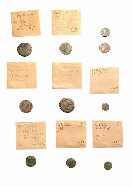 Lotto di 10 monete in bronzo del mondo greco e magno greco  - Asta Numismatica - Associazione Nazionale - Case d'Asta italiane