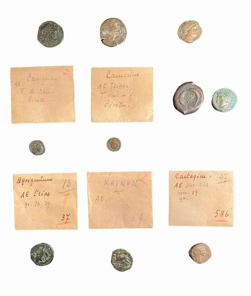 Lotto di 10 monete in bronzo del mondo greco e magno greco  - Asta Numismatica - Associazione Nazionale - Case d'Asta italiane