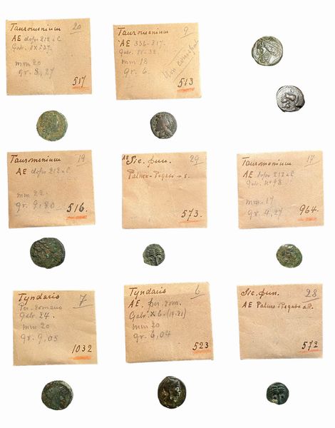 Lotto di 10 monete in bronzo del mondo greco e magno greco  - Asta Numismatica - Associazione Nazionale - Case d'Asta italiane