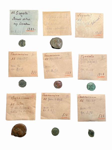 Lotto di 9 monete in bronzo del mondo greco e magno greco  - Asta Numismatica - Associazione Nazionale - Case d'Asta italiane