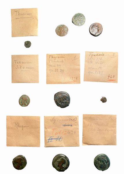 Lotto di 10 monete in bronzo del mondo greco e magno greco  - Asta Numismatica - Associazione Nazionale - Case d'Asta italiane