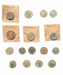 Impero Romano - Lotto di 16 sesterzi di epoca imperiale