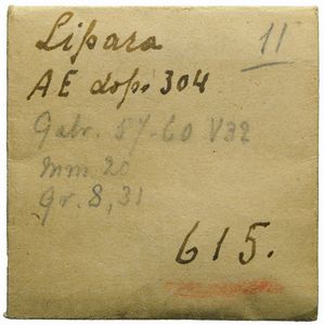 Sicilia : LIPARA, BRONZO, Emissione: 317-279 a.C.  - Asta Numismatica - Associazione Nazionale - Case d'Asta italiane