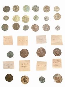 Impero Romano - Lotto di 26 monete in bronzo del III-V sec. d.C.