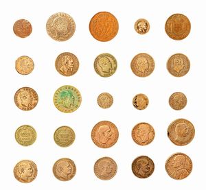 Regno d'Italia - Regno di Sardegna e Regno dItalia, Lotto di 25 monete