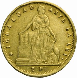 Cile - Dos Pesos 1860