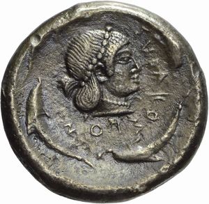 Sicilia - SIRACUSA, TETRADRAMMA, Emissione: 475-470 a.C.
