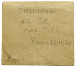 Sicilia : SIRACUSA, TETRADRAMMA, Emissione: 430-425 a.C.  - Asta Numismatica - Associazione Nazionale - Case d'Asta italiane