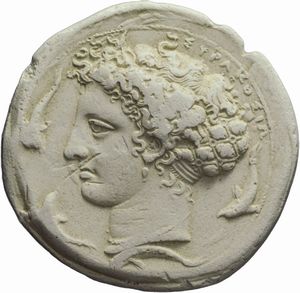 Sicilia : SIRACUSA, DECADRAMMA FALSO, Emissione: 406-367 a.C.  - Asta Numismatica - Associazione Nazionale - Case d'Asta italiane