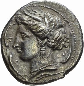 Sicilia - Siculo-punica, TETRADRAMMA, Emissione: 320-300 a.C.