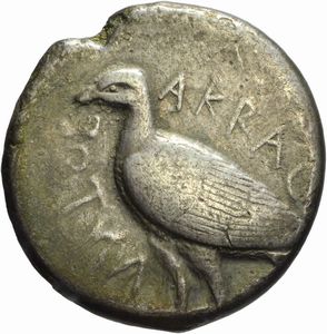 Sicilia - AKRAGAS, TETRADRAMMA, Emissione: 465-450 a.C.