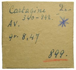 Zeugitana : CARTAGINE, STATERE, Emissione: 320-310 a.C.  - Asta Numismatica - Associazione Nazionale - Case d'Asta italiane